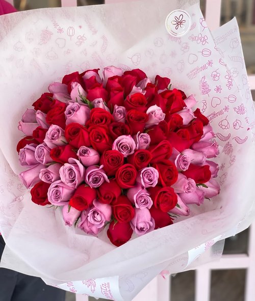 Bouquet de 100 Rosas mix